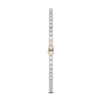 9ct Yellow Gold Darcy Round Lab Diamond Tennis Bracelet (7 Ct. Tw.) standing product image one