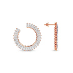 10kt Rose Gold Opalescent Fashion Lab Diamond Stud Earrings (5 Ct. Tw.) standing product image one