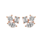 10kt Rose Gold Trillium Fashion Lab Diamond Stud Earrings (6 Ct. Tw.) front image