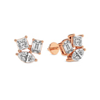 10kt Rose Gold Trillium Fashion Lab Diamond Stud Earrings (6 Ct. Tw.) left