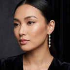 14kt Rose Gold Salvia Fashion Lab Diamond Dangle Earrings (6 Ct. Tw.) model