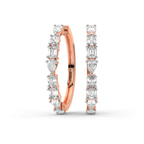 10kt Rose Gold Livia Lab Diamonds Hoop Earrings (6 Ct. Tw.) front image