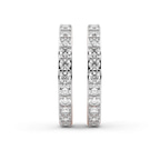 14kt Rose Gold Emerson Round Lab Diamond Hoop Earrings (6 Ct. Tw.) standing product image one