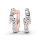 9ct Rose Gold Vela Signature Round Lab Diamond Earring (3/8 Ct. Tw.) front image