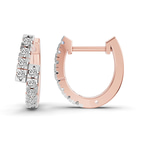 9ct Rose Gold Vela Signature Round Lab Diamond Earring (3/8 Ct. Tw.) right