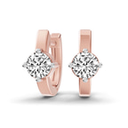 9ct Rose Gold Maia Classic Round Lab Diamond Earrings (7/8 Ct. Tw.) front image