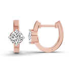 9ct Rose Gold Maia Classic Round Lab Diamond Earrings (7/8 Ct. Tw.) right
