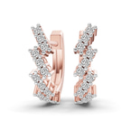 9ct Rose Gold Capella Round Lab Diamond Huggie Earrings (1/3 Ct. Tw.) front image