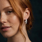14kt Rose Gold Jovana Oval Lab Diamond Hoop Earrings (6 Ct. Tw.) model