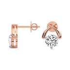 10kt Rose Gold Elara Diamond Stud Earrings (10 Ct. Tw.) right