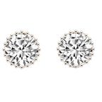 10kt Rose Gold Caelia Diamond Stud Earrings (2 Ct. Tw.) front image