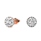 10kt Rose Gold Caelia Diamond Stud Earrings (2 Ct. Tw.) left