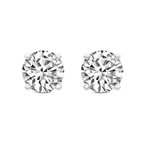 10kt Rose Gold Four Prong Round Lab Diamond Stud Earrings (3 Ct. Tw.) front image