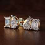 14kt Rose Gold Double Delight Lab Diamond Stud Earrings (3 Ct. Tw.) color product image one