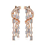 14kt Rose Gold Chandelier Dangling Earrings (7 Ct. Tw.) front image