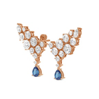14ct Rose Gold Ocean Drop Earrings (7 Ct. Tw.) side right image one