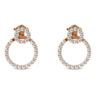 18kt Rose Gold Interconnected Earrings (1 1/2 Ct. Tw.) front image