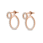 18kt Rose Gold Interconnected Earrings (1 1/2 Ct. Tw.) side right image one