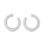 14kt White Gold Opalescent Fashion Lab Diamond Stud Earrings (1 Ct. Tw.) front image