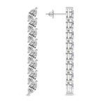 10kt White Gold Delphinium Fashion Lab Diamond Dangle Earrings (1 Ct. Tw.) right