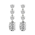 9ct White Gold Elysium Flower Fashion Lab Diamond Stud Earrings (1 Ct. Tw.) front image