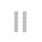 14kt White Gold Sirena Round Lab Diamond Hoop Earrings (7 Ct. Tw.) standing product image one