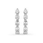 14kt White Gold Lexley Pear Lab Diamond Hoop Earrings (2 Ct. Tw.) right