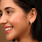 9ct White Gold Vela Signature Round Lab Diamond Earring (3/8 Ct. Tw.) model