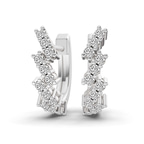 9ct White Gold Capella Round Lab Diamond Huggie Earrings (1/3 Ct. Tw.) front image