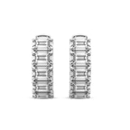 14kt White Gold Darya Emerald Lab Diamond Hoop Earrings (3 Ct. Tw.) right