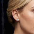 14kt White Gold Three Prong Martini Round Lab Diamond Stud Earrings (1 Ct. Tw.) model