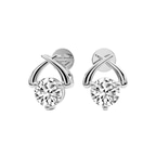 14kt White Gold Elara Diamond Stud Earrings (4 Ct. Tw.) left