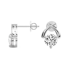 14kt White Gold Elara Diamond Stud Earrings (4 Ct. Tw.) right