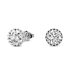 10kt White Gold Caelia Diamond Stud Earrings (3 Ct. Tw.) left