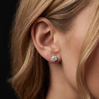 10kt White Gold Six Prong Round Lab Diamond Stud Earrings (1 Ct. Tw.) model