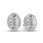 Platinum Ciela Oval Diamond Stud Earrings (6 Ct. Tw.) left