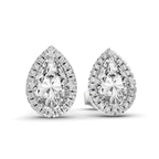 10kt White Gold Ayla Diamond Stud Earrings (12 Ct. Tw.) left