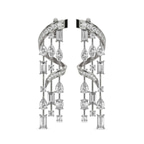 18kt White Gold Chandelier Dangling Earrings (7 Ct. Tw.) right