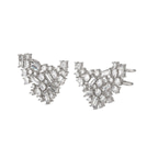 18ct White Gold The Cluster Earrings (10 Ct. Tw.) right