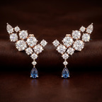 18kt White Gold Ocean Drop Earrings (7 Ct. Tw.) color product image one