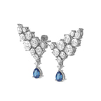 18kt White Gold Ocean Drop Earrings (7 Ct. Tw.) side right image one