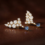18kt White Gold Ocean Drop Earrings (7 Ct. Tw.) color product image two