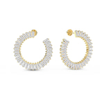 14kt Yellow Gold Opalescent Fashion Lab Diamond Stud Earrings (3 Ct. Tw.) side right image one