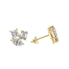 14kt Yellow Gold Trillium Fashion Lab Diamond Stud Earrings (2 Ct. Tw.) right