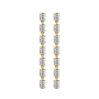 14kt Yellow Gold Digitalis Fashion Lab Diamond Dangle Earrings (1 Ct. Tw.) front image