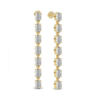 14kt Yellow Gold Digitalis Fashion Lab Diamond Dangle Earrings (1 Ct. Tw.) left