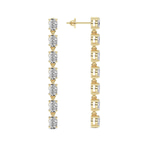 14kt Yellow Gold Digitalis Fashion Lab Diamond Dangle Earrings (1 Ct. Tw.) right