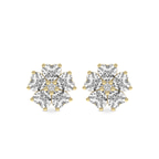14kt Yellow Gold Thalia Bloom Fashion Flower Lab Diamond Stud Earrings (1 Ct. Tw.) front image
