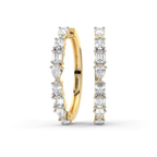14kt Yellow Gold Livia Lab Diamonds Hoop Earrings (6 Ct. Tw.) front image