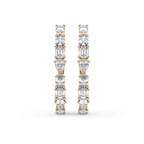 14kt Yellow Gold Livia Lab Diamonds Hoop Earrings (6 Ct. Tw.) standing product image one